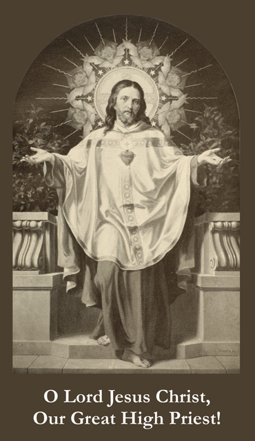 Jesus Great High Priest Prayer Card
